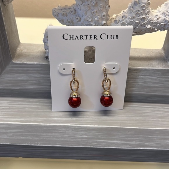 Imitation Pearl and Pavé Drop Earrings! - Picture 5 of 5